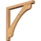 Ekena Millwork Legacy Block Smooth Bracket w/ Offset Brace, Western Red Cedar, 5 1/2"W x 48"D x 48"H BKT0604X48X48LEC05SWR - alternate 1